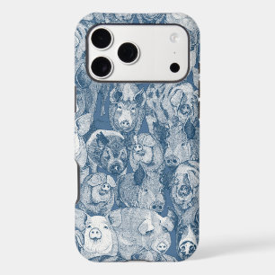 juste des cochons cobalt denim