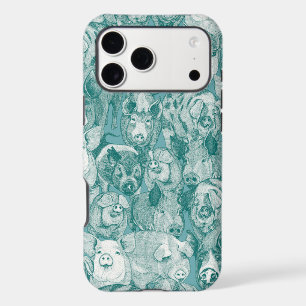 juste des cochons turquoise viridian