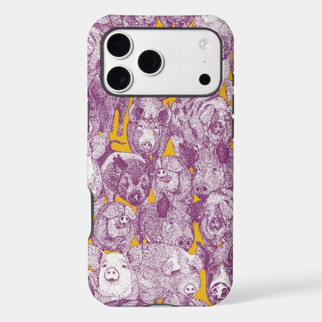 juste des cochons violet jaune (Verso)