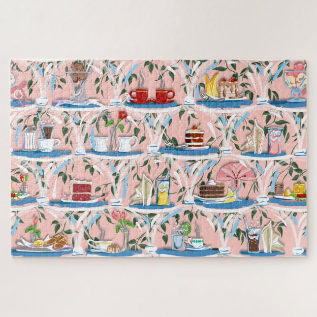 Juste des Desserts ! French Café Jigsaw Puzzle (Horizontal)
