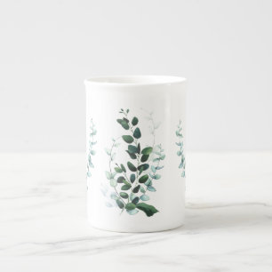 Juste Feuille Arty Botanique Os Chine Mug
