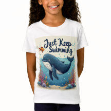 Juste Garder T-shirt de natation pour les filles -