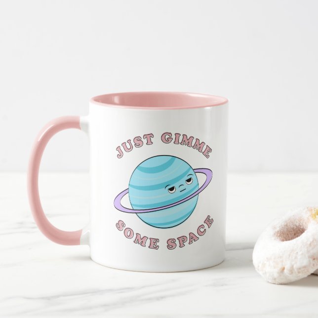 Juste Gimme certains espacent la tasse mignonne et (Avec donut)