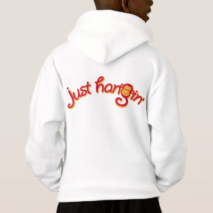 Juste graphique rouge génial de singe de hangin