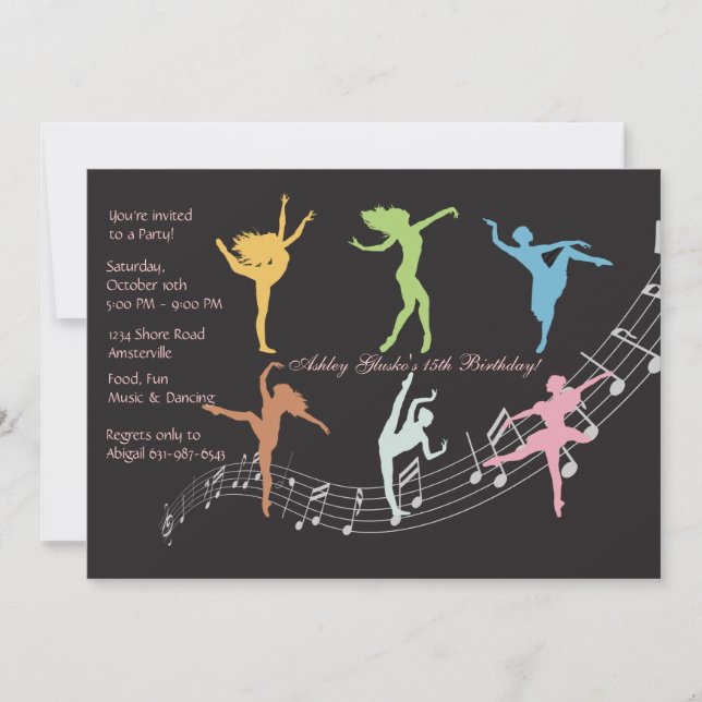 Juste invitation de danse (Devant)