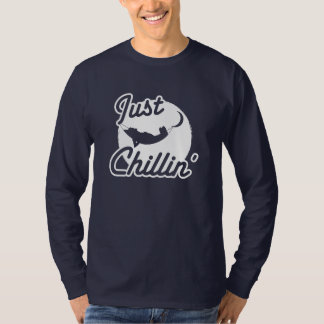 Juste le T-shirt des longs hommes de douille de