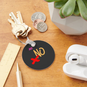 Juste maintenant Porte-clés minimaliste personna