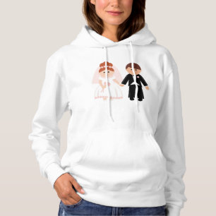 Juste marié Couple Femme Sweat - shirt à capuche