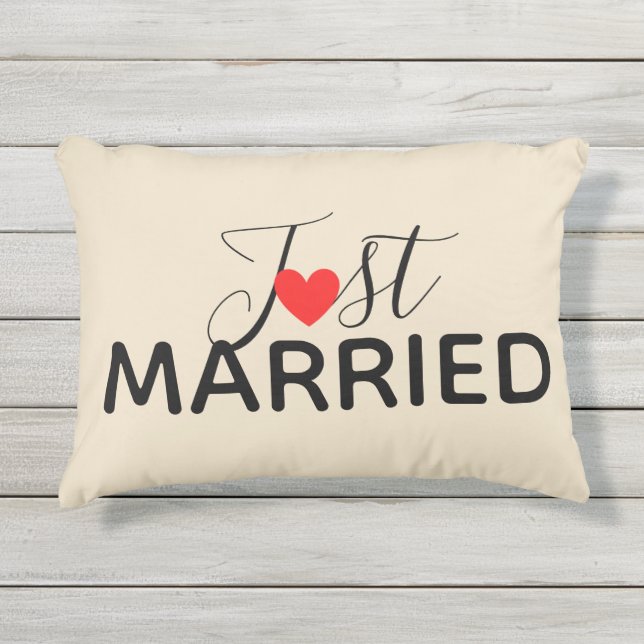 Juste marié Coussin extérieur (Devant)