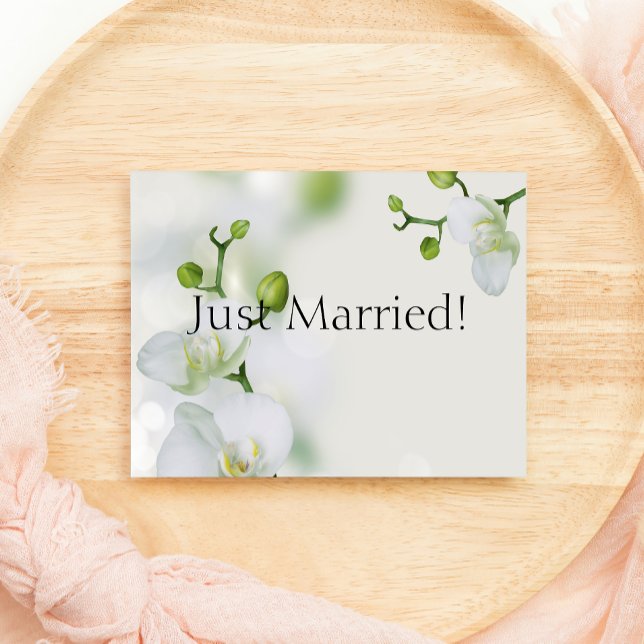 Juste marié Soft Elegant Faire-part orchidée (Créateur téléchargé)