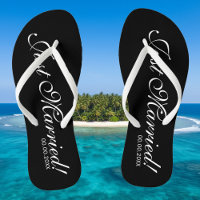 Juste Marié tongs de plage pour marié et marié