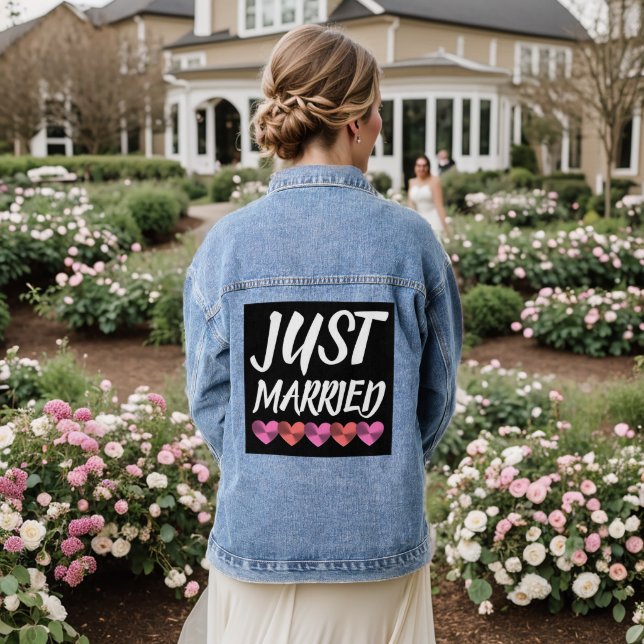 JUSTE MARIÉE Denim jean Jacket (Mariage Retour)