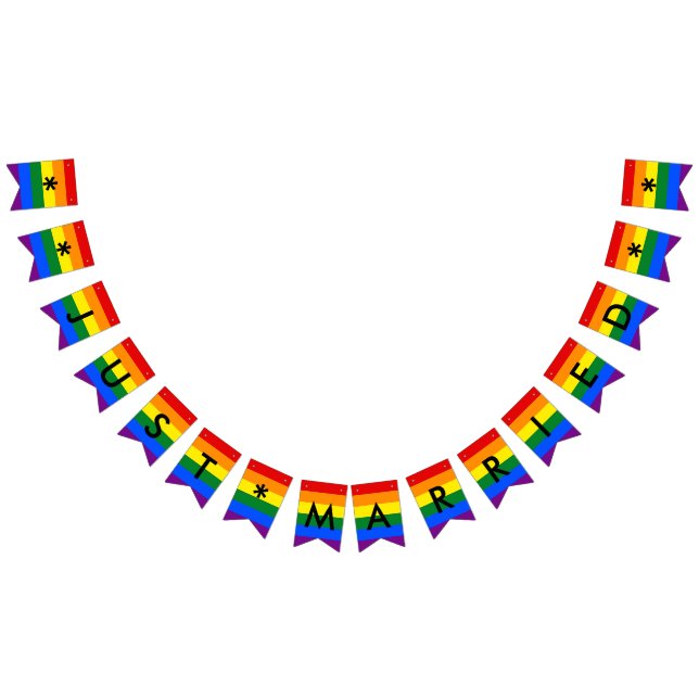 Juste noce mariée de fierté du drapeau LGBT (Tout)