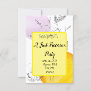 Juste parce que Invitation Décontractée
