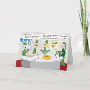 "Juste Pas Prêt ?" Carte de voeux de Noël