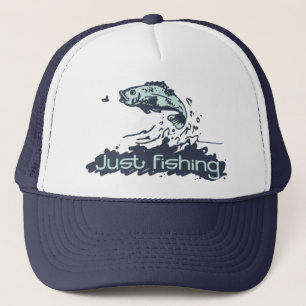 Juste pêche de poisson saut marine casquette et tu