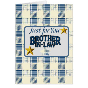 Juste pour vous, beau-frère :