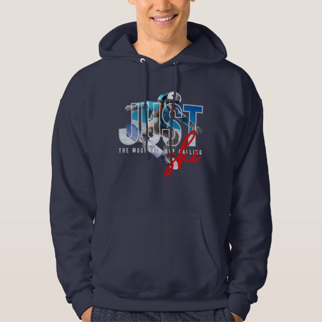 Juste Ski | Sweat - shirt à capuche masculin (Devant)