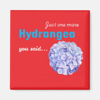 Juste un autre aimant Hydrangea - rouge