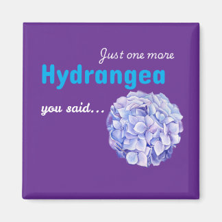 Juste un autre aimant Hydrangea - violet