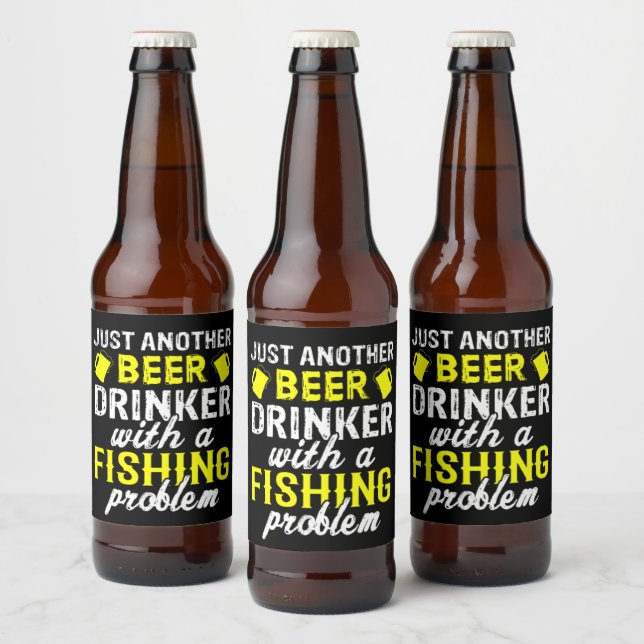 Juste un autre buveur de bière Étiquette de la biè (Bouteilles)