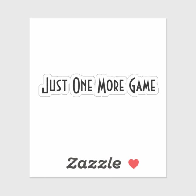 Juste un autre sticker de joueur de jeu (Feuille)