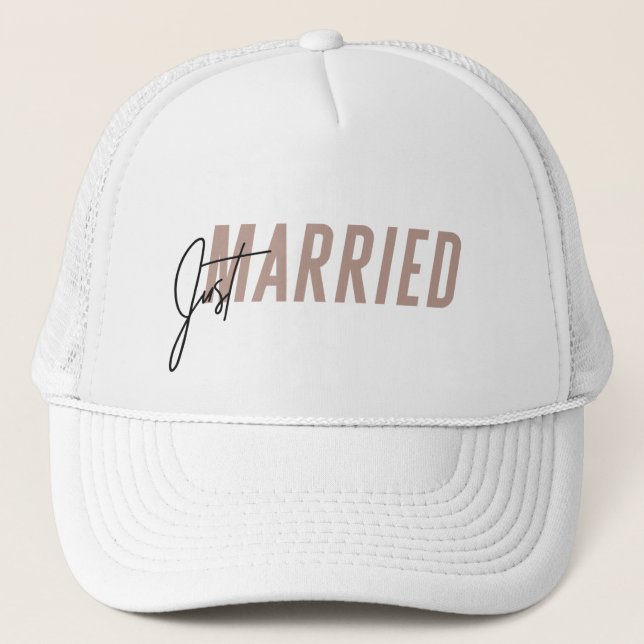 Juste un Casquette marié | Casquette marié - Rose  (Devant)