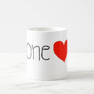 Juste un coeur ! Tasses de café faites sur