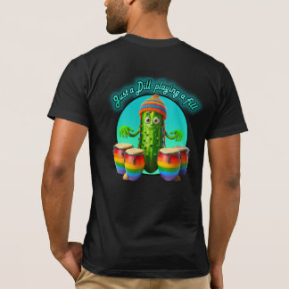 Juste un Dill jouant un T-shirt de remplissage