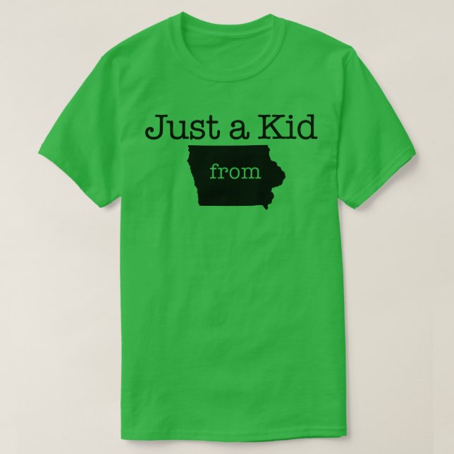 Juste un enfant de IOWA TShirt (Design devant)