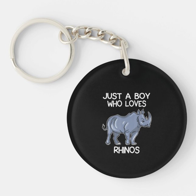 Juste Un Garçon Qui Aime Rhinos Lover Cadeau Rhino (Devant)