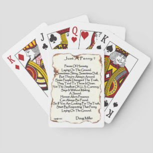 Juste un penny ? Cartes de jeu