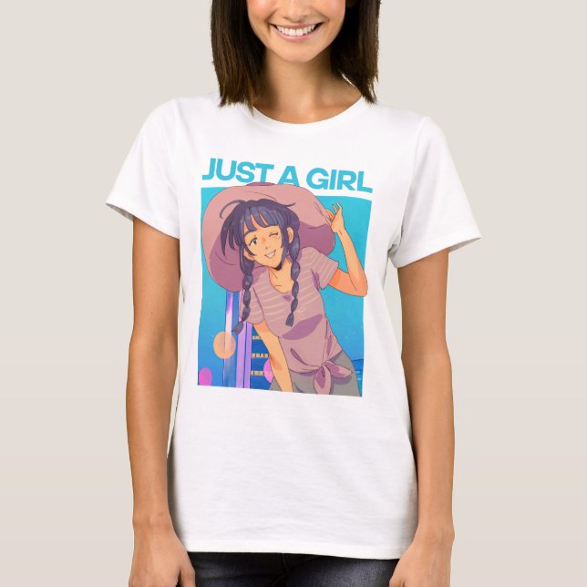 juste un t-shirt pour fille (Devant)