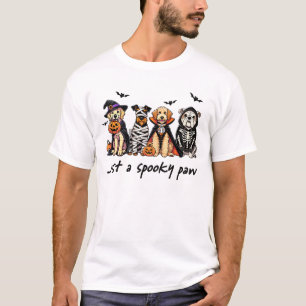 Juste un T-shirt Spooky Paw Mignon pour chiens pou