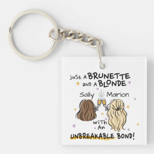 Juste une brune et une blonde Nom personnalisé Por