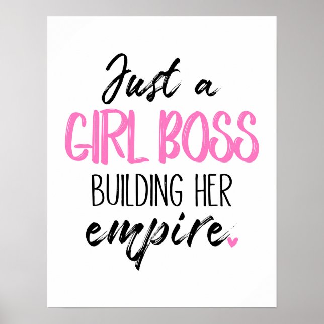 Juste une fille Boss construire son affiche Empire (Devant)