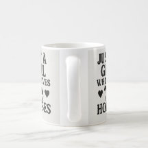 Juste une fille qui aime la Mug des chevaux - joli