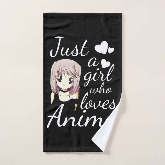 juste une fille qui aime le cosplay de manga migno (Serviette à main)