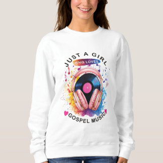 Juste une fille qui aime le sweatshirt de musique