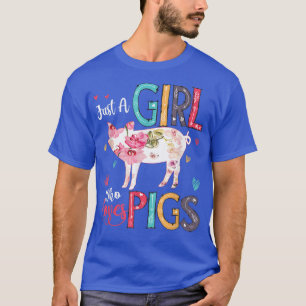 Juste une fille qui aime les cochons T-shirt pour 