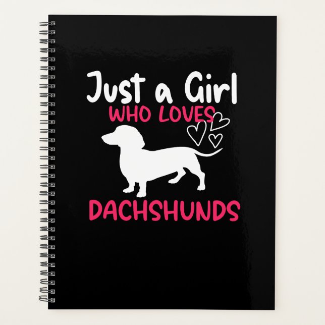 JUSTE UNE FILLE QUI AIME LES DACHSHUNDS (Devant)
