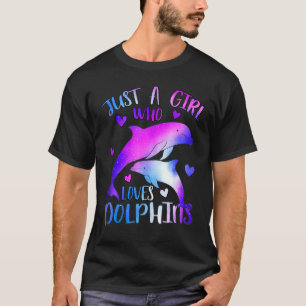Juste une fille qui aime les dauphins T-shirt mign