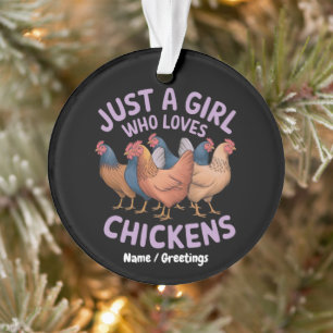 Juste une fille qui aime les poulets pour les amat