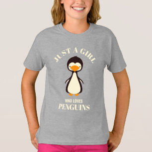 Juste une fille qui aime les T-shirts des pingouin