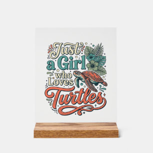 Juste une fille qui aime les tortues Vintage conce