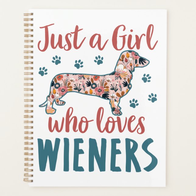 Juste une fille qui aime les Wieners Dachshund Lov (Devant)