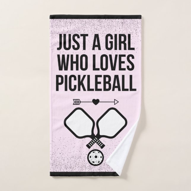 Juste Une Fille Qui Aime Pickleball Sporty Cool mi (Serviette à main)