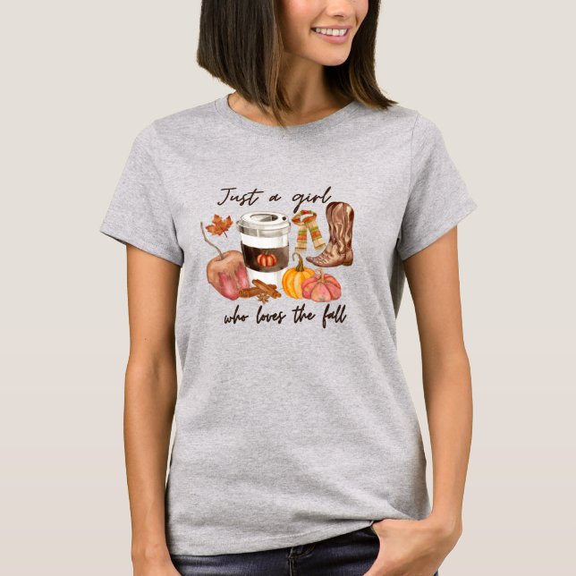 Juste Une Fille Qui Aime Tomber T-shirt (Devant)