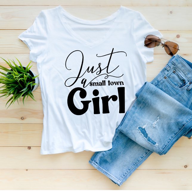 Juste une petite fille de ville T-shirt (Créateur téléchargé)