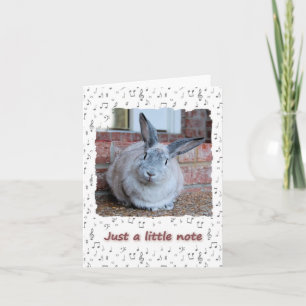 Juste une petite note (vide à l'intérieur) carte
